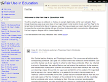 Tablet Screenshot of fairuseineducation.wikispaces.com