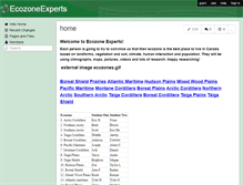 Tablet Screenshot of ecozoneexperts.wikispaces.com
