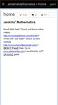 Mobile Screenshot of jenkinsmathematics.wikispaces.com