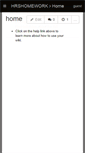 Mobile Screenshot of hrshomework.wikispaces.com