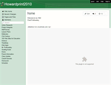 Tablet Screenshot of howardprint2010.wikispaces.com