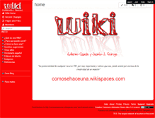 Tablet Screenshot of comosehaceuna.wikispaces.com