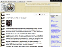 Tablet Screenshot of historiadiplomaticadevenezuela.wikispaces.com