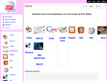 Tablet Screenshot of cursoweb2009.wikispaces.com