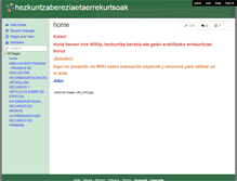 Tablet Screenshot of hezkuntzabereziaetaerrekurtsoak.wikispaces.com