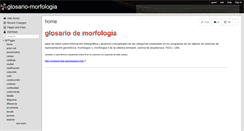 Desktop Screenshot of glosario-morfologia.wikispaces.com