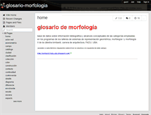 Tablet Screenshot of glosario-morfologia.wikispaces.com