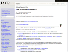 Tablet Screenshot of criticalrealism.wikispaces.com