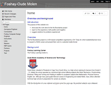 Tablet Screenshot of foshay-oudemolen.wikispaces.com