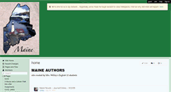 Desktop Screenshot of maineauthors.wikispaces.com