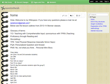 Tablet Screenshot of maestrasarah.wikispaces.com