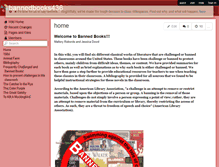 Tablet Screenshot of bannedbooks436.wikispaces.com