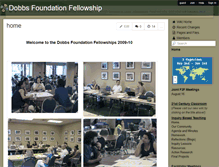 Tablet Screenshot of dobbsfoundationfellowship.wikispaces.com