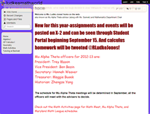 Tablet Screenshot of ludkesmathworld.wikispaces.com