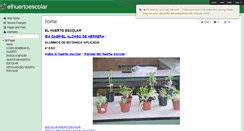Desktop Screenshot of elhuertoescolar.wikispaces.com