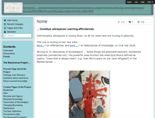 Tablet Screenshot of learning-affordances.wikispaces.com
