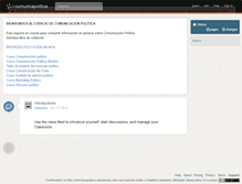 Tablet Screenshot of comunicapolitica.wikispaces.com