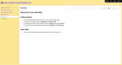 Desktop Screenshot of educationatadistance.wikispaces.com
