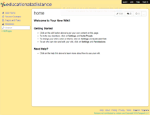 Tablet Screenshot of educationatadistance.wikispaces.com