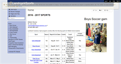 Desktop Screenshot of landmarksports.wikispaces.com