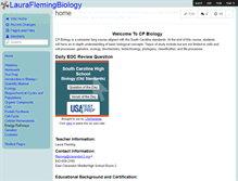 Tablet Screenshot of lauraflemingbiology.wikispaces.com