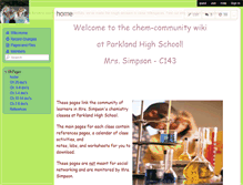 Tablet Screenshot of chem-community.wikispaces.com
