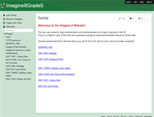 Tablet Screenshot of imagineitgrade5.wikispaces.com