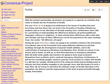 Tablet Screenshot of comenius-project.wikispaces.com