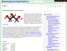 Tablet Screenshot of greenglycerolapplications.wikispaces.com