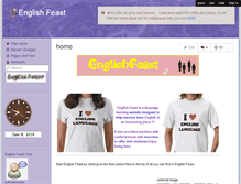 Tablet Screenshot of englishfeast.wikispaces.com