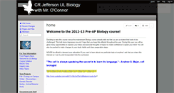 Desktop Screenshot of jhsulbiology.wikispaces.com