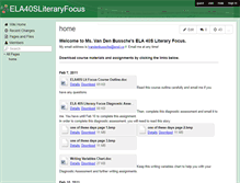 Tablet Screenshot of ela40sliteraryfocus.wikispaces.com