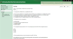 Desktop Screenshot of introductiontomicroeconomics.wikispaces.com