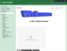 Tablet Screenshot of gomezsds.wikispaces.com