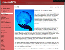 Tablet Screenshot of english101pc.wikispaces.com