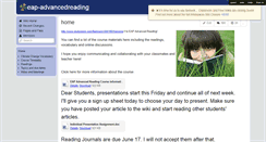 Desktop Screenshot of eap-advancedreading.wikispaces.com