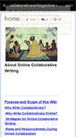 Mobile Screenshot of collaborativewritingonline.wikispaces.com