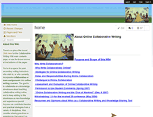 Tablet Screenshot of collaborativewritingonline.wikispaces.com