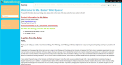 Desktop Screenshot of batesbiology.wikispaces.com