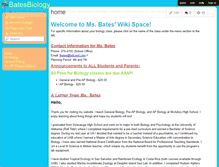 Tablet Screenshot of batesbiology.wikispaces.com