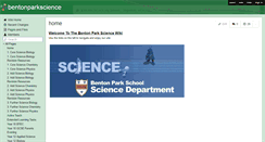 Desktop Screenshot of bentonparkscience.wikispaces.com