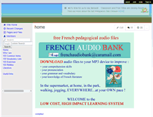 Tablet Screenshot of frenchaudiobank.wikispaces.com