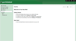 Desktop Screenshot of gunhildstest.wikispaces.com