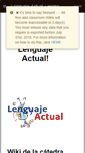 Mobile Screenshot of lenguajeactual.wikispaces.com
