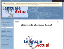 Tablet Screenshot of lenguajeactual.wikispaces.com