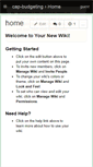 Mobile Screenshot of cap-budgeting.wikispaces.com