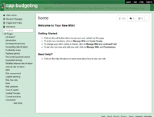Tablet Screenshot of cap-budgeting.wikispaces.com