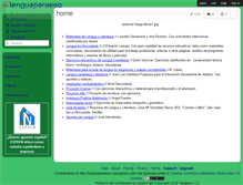 Tablet Screenshot of lenguaparaeso.wikispaces.com