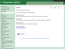 Tablet Screenshot of integratedlogistics.wikispaces.com