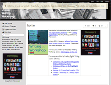 Tablet Screenshot of digitalwritingworkshop.wikispaces.com